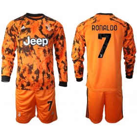 Jalkapallo Pelipaidat Juventus Cristiano Ronaldo 7 Lasten 3 Paita 2020-2021 Pitkähihainen